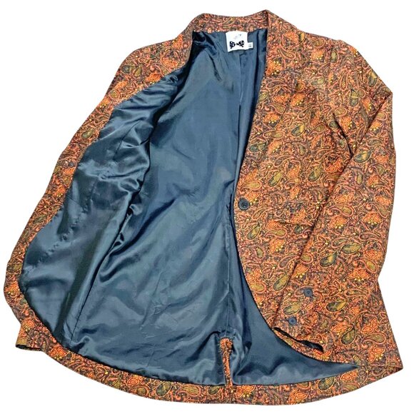 Volcom Rip It Paisley Thin Wale Corduroy Tailored Blazer - Picture 10 of 13